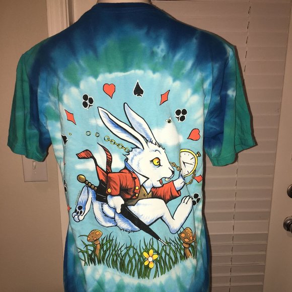 NEW 2009 Grateful Dead Alice In Wonderland Who Are You Medium T Shirt  Box LB1 - Picture 2 of 9